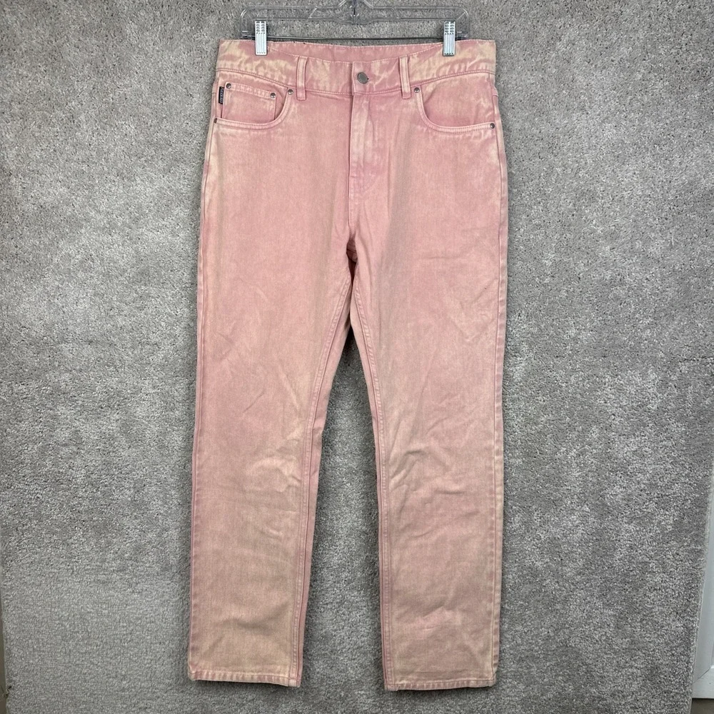 Pleasures x Sonic Youth‎ Washing Machine Pink Denim Pants Size 32